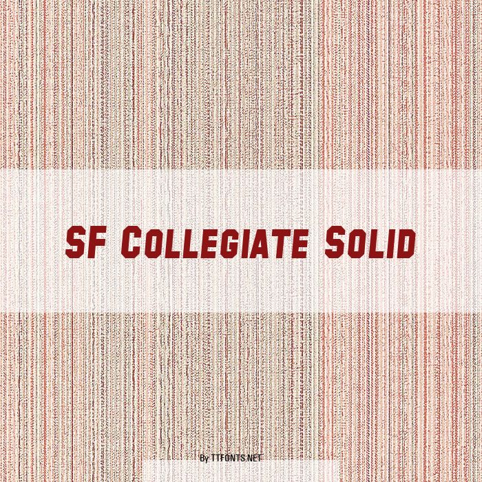 SF Collegiate Solid example