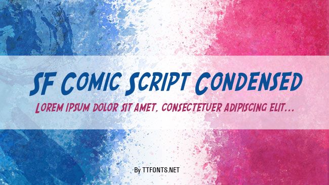 SF Comic Script Condensed example