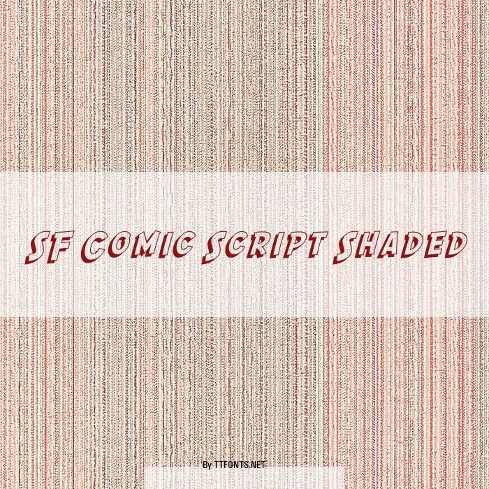 SF Comic Script Shaded example