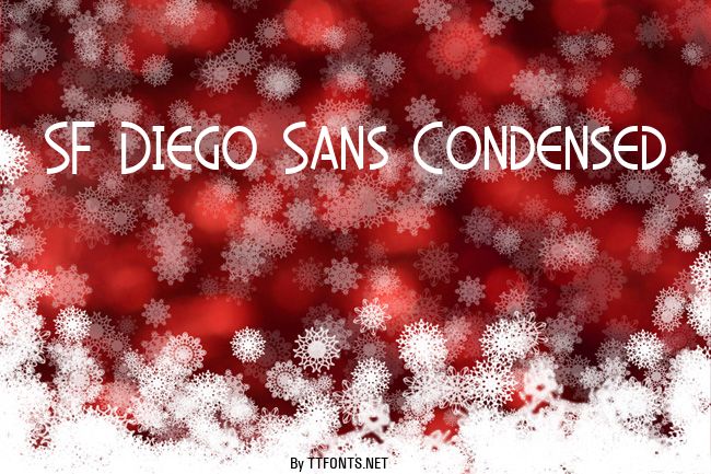 SF Diego Sans Condensed example