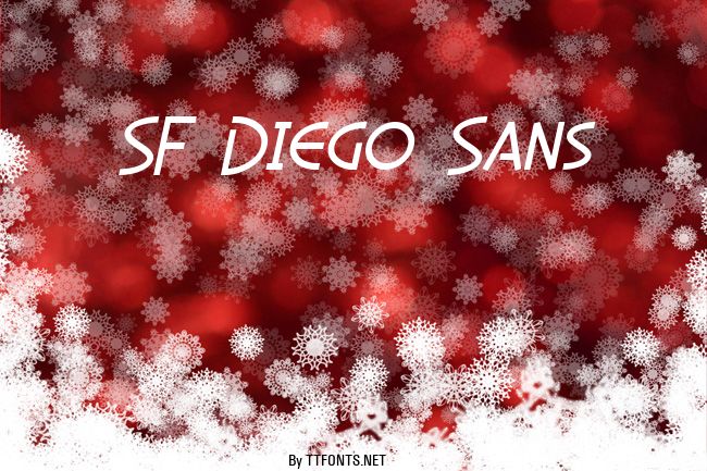 SF Diego Sans example