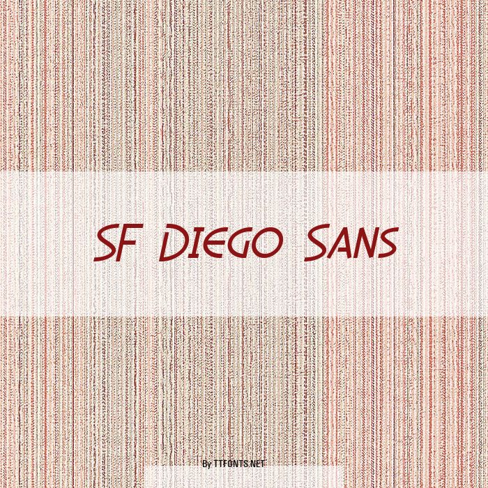 SF Diego Sans example