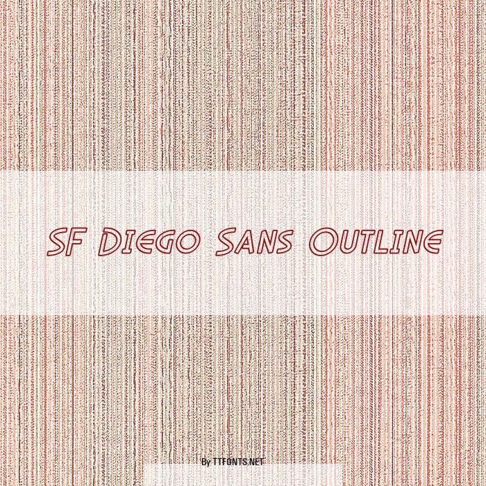 SF Diego Sans Outline example