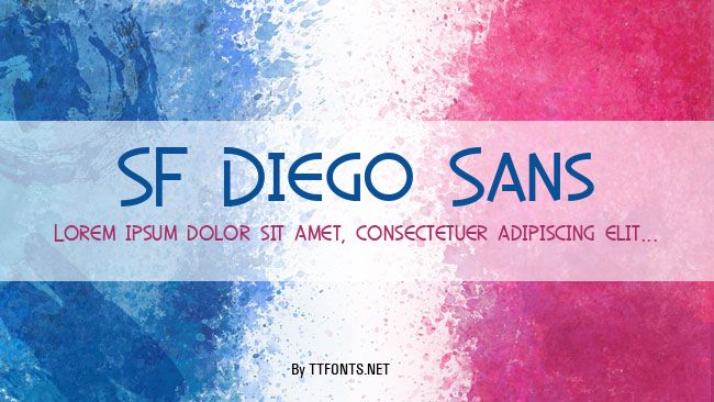 SF Diego Sans example