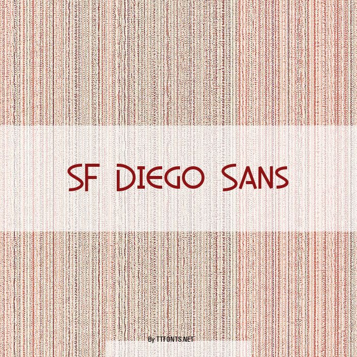 SF Diego Sans example