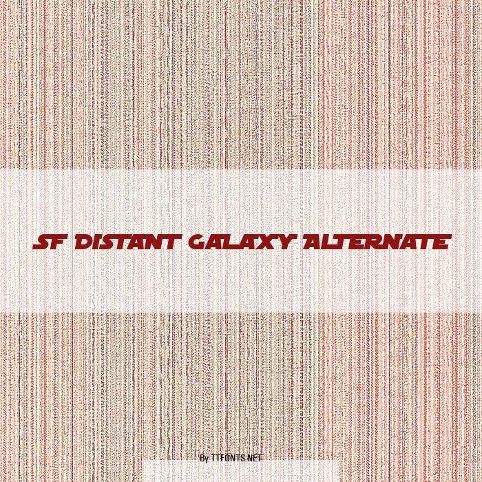 SF Distant Galaxy Alternate example