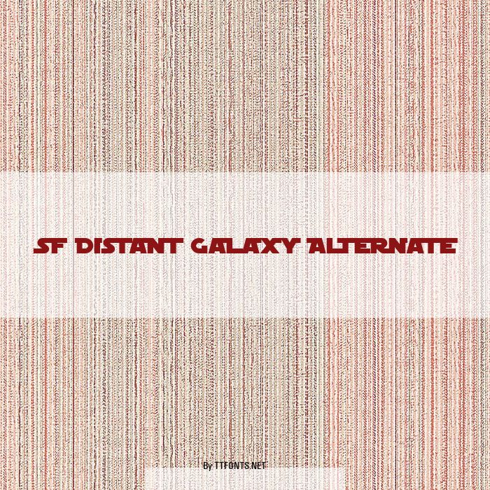 SF Distant Galaxy Alternate example