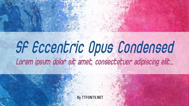 SF Eccentric Opus Condensed example