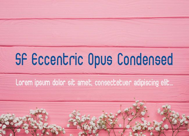 SF Eccentric Opus Condensed example