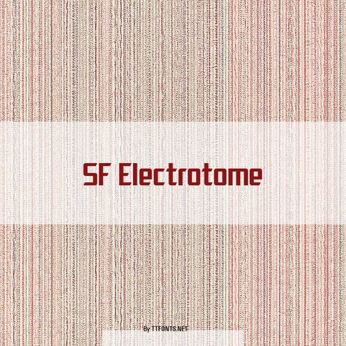 SF Electrotome example