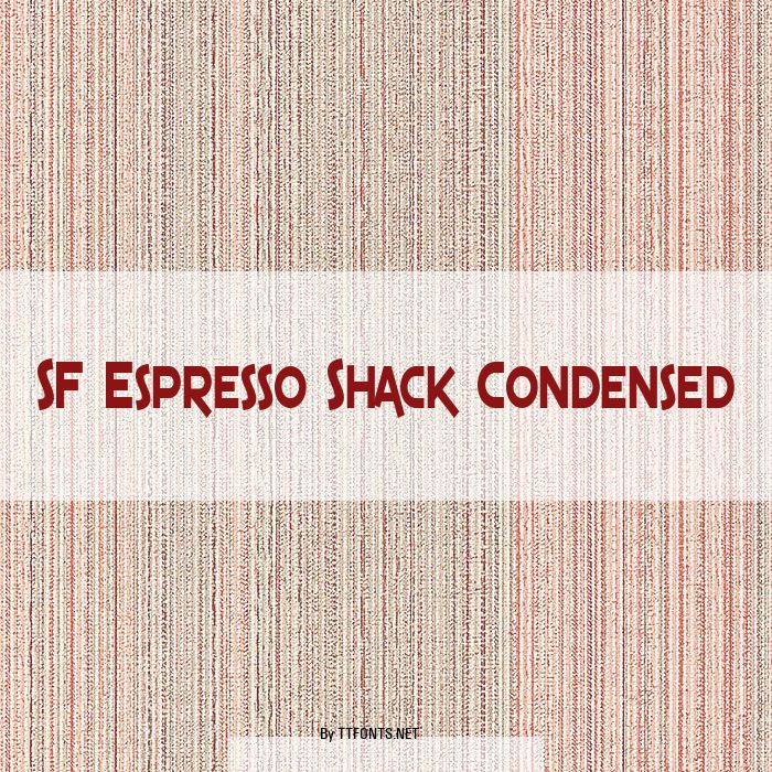 SF Espresso Shack Condensed example