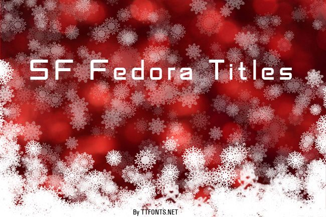 SF Fedora Titles example