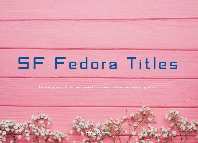 SF Fedora Titles example