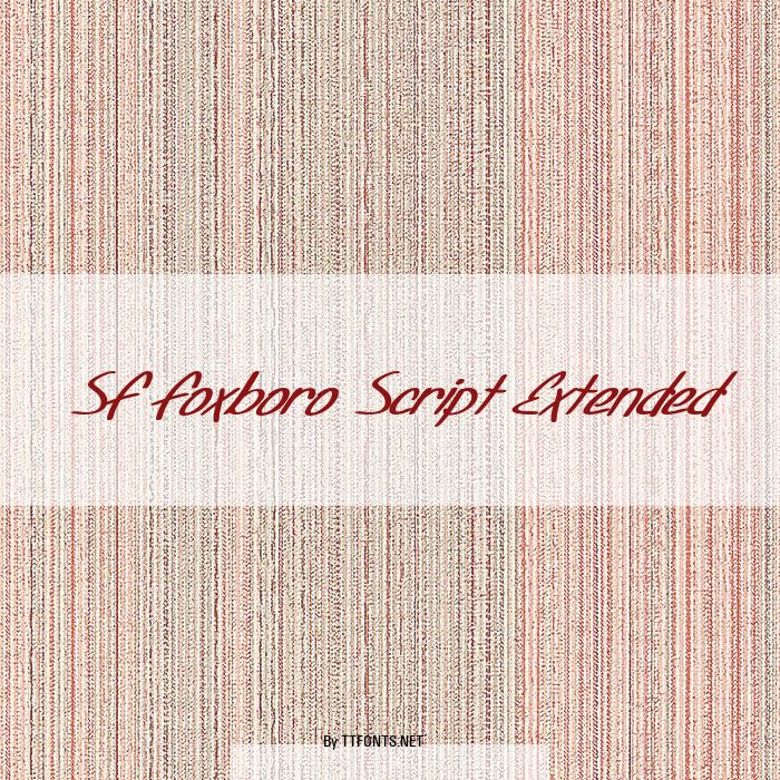 SF Foxboro Script Extended example