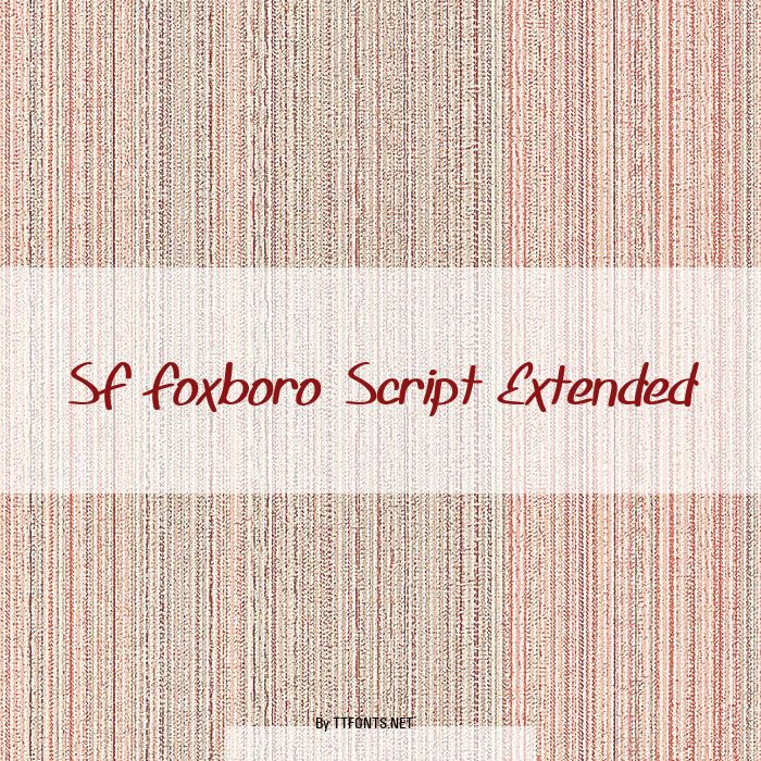 SF Foxboro Script Extended example