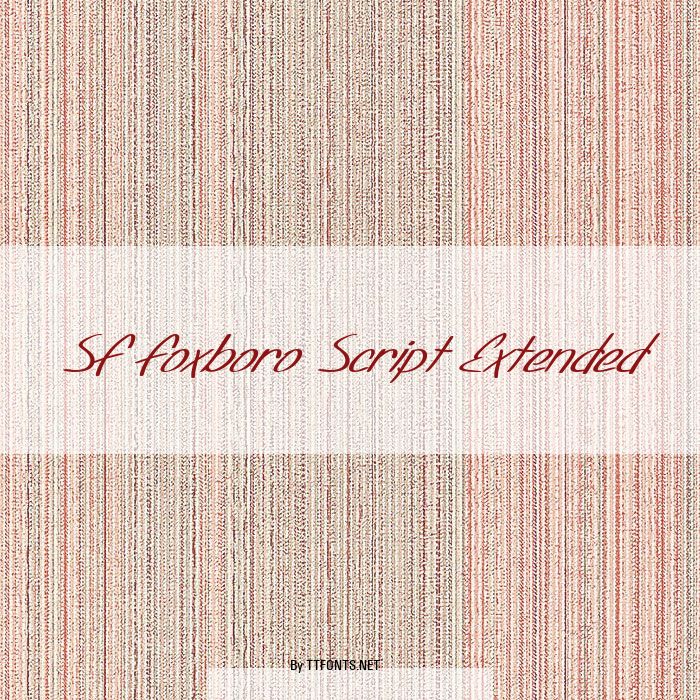 SF Foxboro Script Extended example
