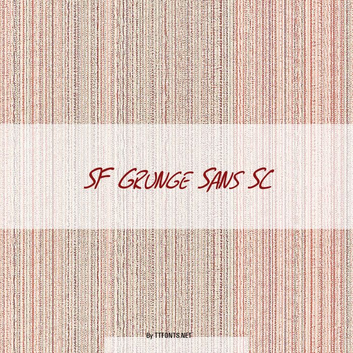 SF Grunge Sans SC example