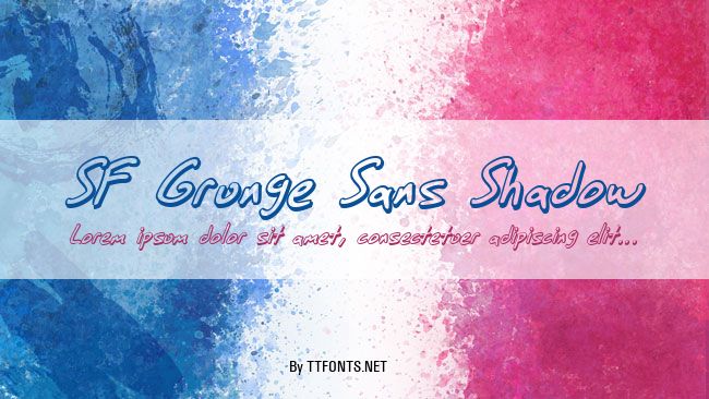 SF Grunge Sans Shadow example