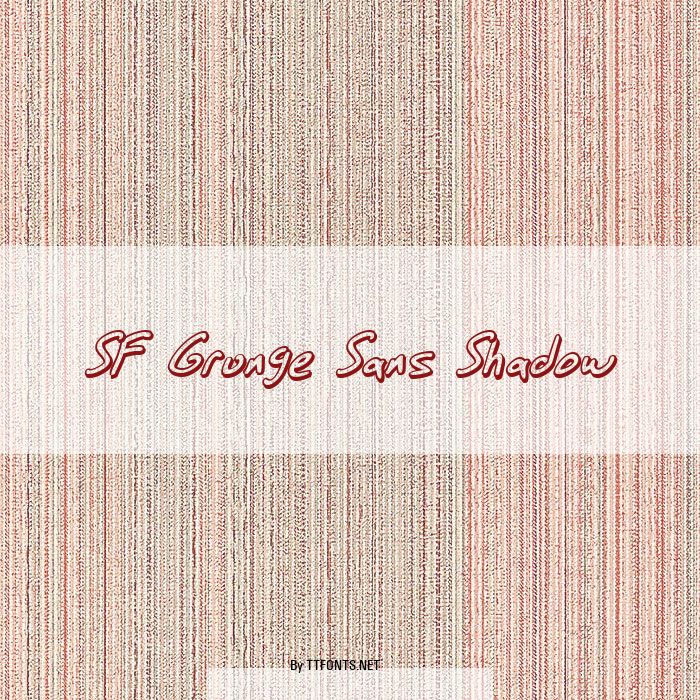 SF Grunge Sans Shadow example