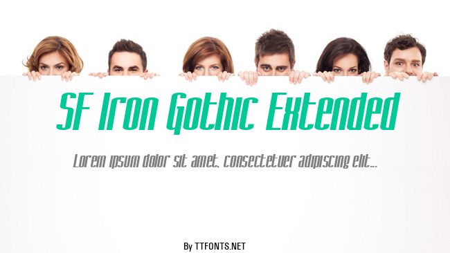 SF Iron Gothic Extended example