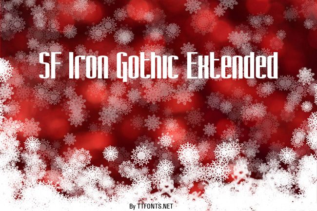 SF Iron Gothic Extended example