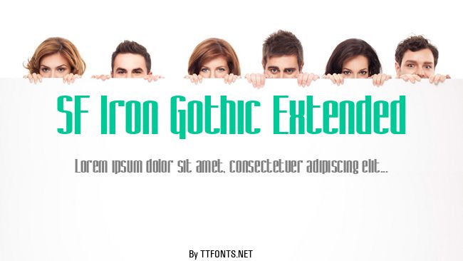 SF Iron Gothic Extended example