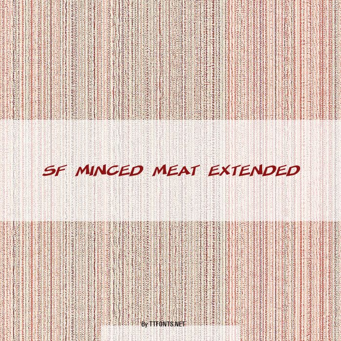 SF Minced Meat Extended example