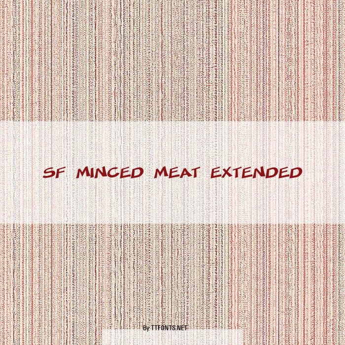 SF Minced Meat Extended example