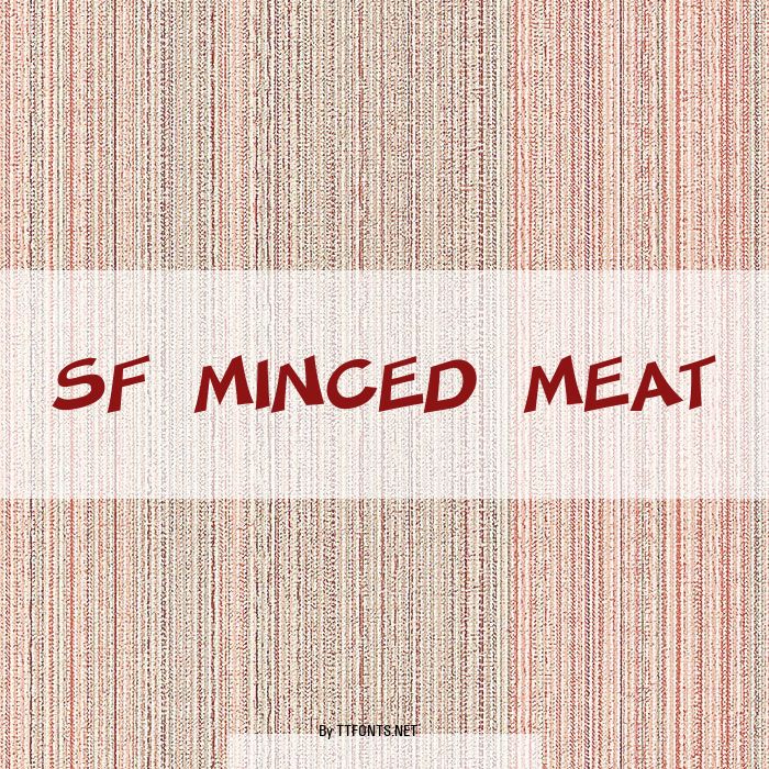 SF Minced Meat example