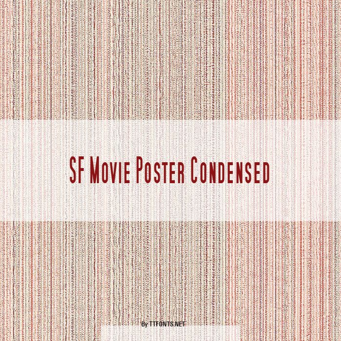 SF Movie Poster Condensed example