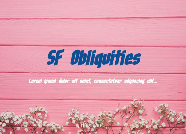 SF Obliquities example