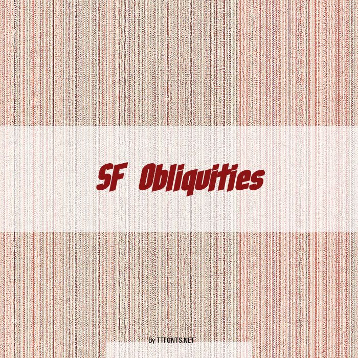 SF Obliquities example