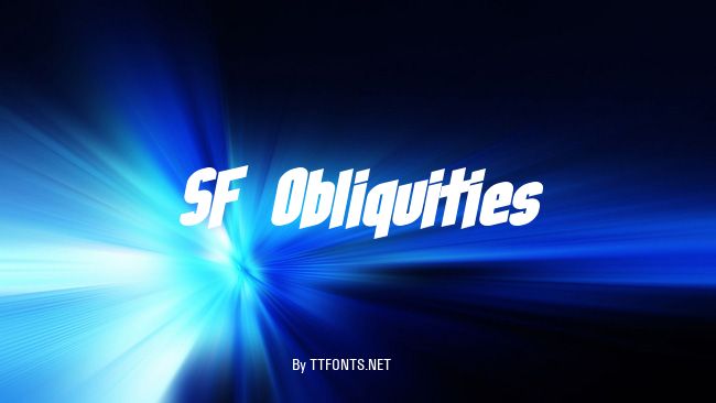 SF Obliquities example