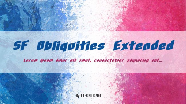 SF Obliquities Extended example