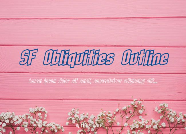 SF Obliquities Outline example