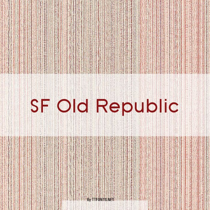 SF Old Republic example