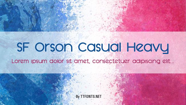 SF Orson Casual Heavy example