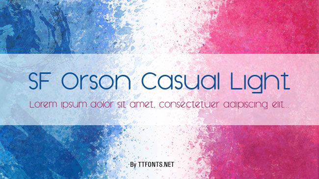 SF Orson Casual Light example