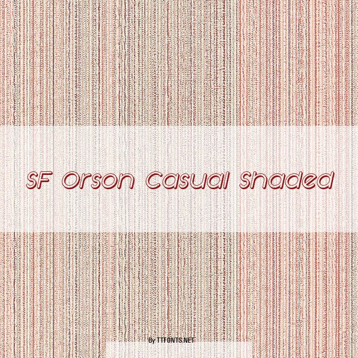 SF Orson Casual Shaded example