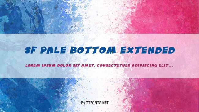 SF Pale Bottom Extended example