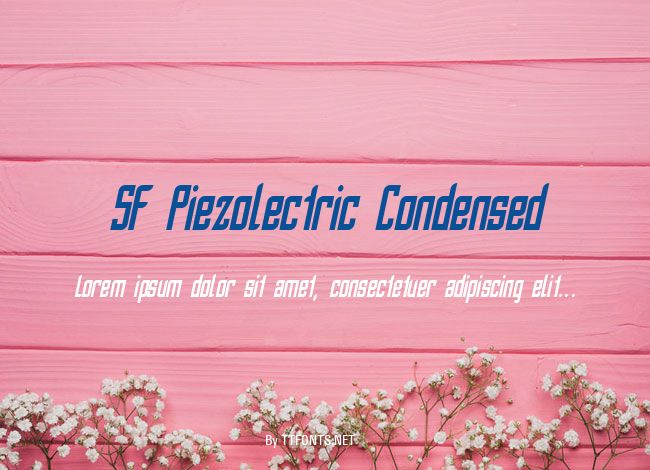 SF Piezolectric Condensed example