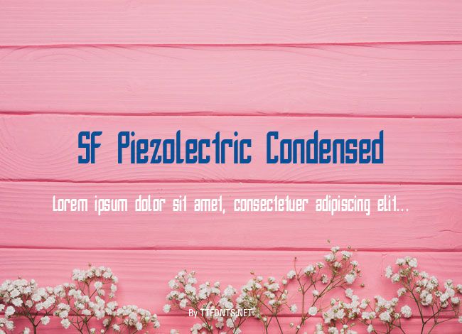 SF Piezolectric Condensed example