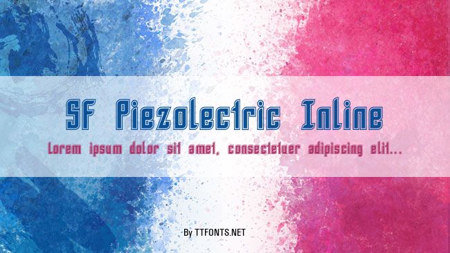 SF Piezolectric Inline example