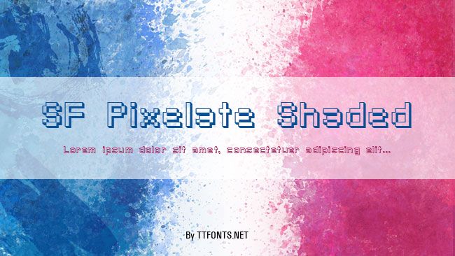 SF Pixelate Shaded example