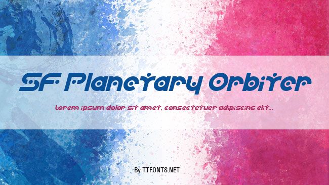 SF Planetary Orbiter example