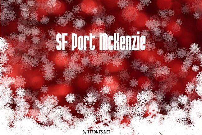 SF Port McKenzie example