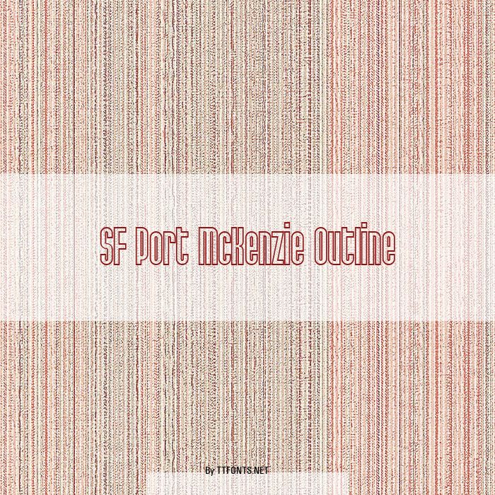 SF Port McKenzie Outline example