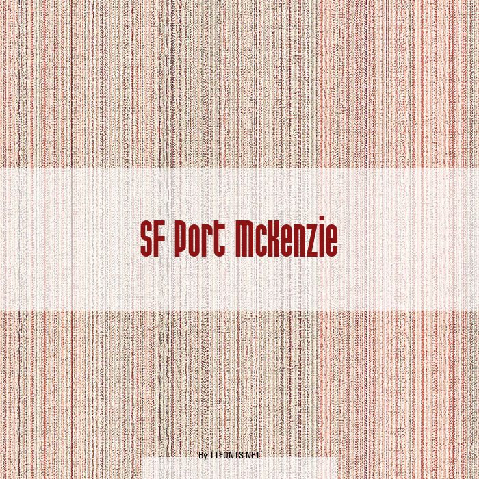 SF Port McKenzie example
