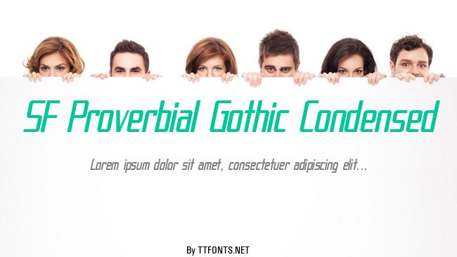 SF Proverbial Gothic Condensed example