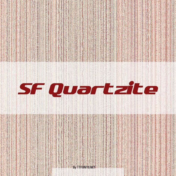 SF Quartzite example